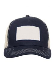 Clique Trucker Patch Cap czapka 5-panel z naszywką bawełnianą – Dark Navy. Niebieskie czapki damskie CLIQUE, z aplikacjami, z bawełny. Za 81.26 zł.