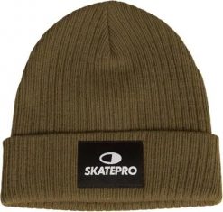 Odzież Beanies unisex SkatePro V2 Czapka Skate - Olive. Zielona czapki damskie SKATEPRO, bez wzorów, z materiału. Za 75.99 zł.