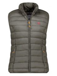 Geographical Norway Kamizelka pikowana "Vatikolor" w kolorze khaki rozmiar: M. Brązowe kamizelki damskie Geographical Norway, m, bez wzorów, bez kaptura. Za 139.87 zł.