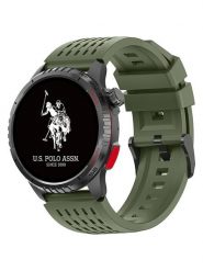 U.S. Polo Assn. Smartwatch w kolorze oliwkowo-czarnym rozmiar: onesize. Brązowe, cyfrowe zegarki damskie U.S. Polo Assn., metalowe. Za 391.99 zł.