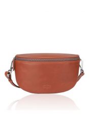 Bellicci Skórzana saszetka "Kalyn" w kolorze jasnobrązowym - 27 x 24 x 8 cm rozmiar: onesize. Brązowe nerki i saszetki damskie Bellicci, bez wzorów, z materiału. Za 173.99 zł.