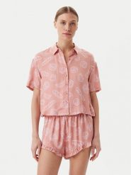 Hunkemöller Koszulka piżamowa 301513 Beżowy Regular Fit. Brązowe koszule nocne i halki Hunkemöller, bez wzorów, z wiskozy, bez ramiączek. Za 89.99 zł.
