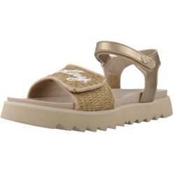 Sandały REPLAY ALICANTE JR 10 Złoty. Żółte sandały damskie Replay, bez wzorów, z syntetyku, bez obcasa, bez zapięcia. Za 224.99 zł.