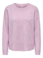 ONLY Sweter w kolorze jasnoróżowym rozmiar: XS. Różowe swetry klasyczne damskie Only, xs, z wełny, bez kołnierzyka. Za 78.95 zł.