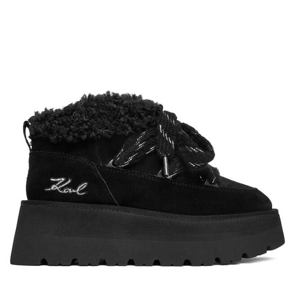 Śniegowce KARL LAGERFELD. Czarne śniegowce damskie KARL LAGERFELD. Za 619.99 zł.