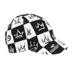 Czapka rowerowa deco king Gist. Białe czapki z daszkiem damskie GIST, bez wzorów, z materiału. Za 132.76 zł.