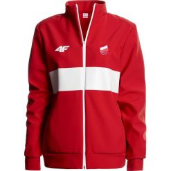 Bluza defiladowa damska Polska Pyeongchang 2018 BLD903R - czerwony wiśniowy. Czerwone bluzy damskie 4F, na zimę, z napisami, z dzianiny. W wyprzedaży za 199.99 zł.