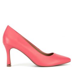 Szpilki Lasocki. Czerwone szpilki damskie Lasocki, bez wzorów, bez obcasa, na szpilce, bez zapięcia. Za 229.99 zł.