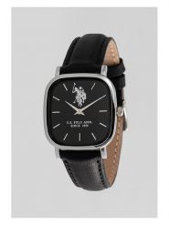 U.S. Polo Assn. Zegarek kwarcowy w kolorze srebrno-czarnym rozmiar: onesize. Czarne, analogowe zegarki damskie U.S. Polo Assn., metalowe. Za 210.32 zł.