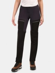 Kilpi Spodnie funkcyjne Zipp-Off "Hosio" w kolorze czarnym rozmiar: 40. Czarne spodnie dresowe damskie Kilpi, bez wzorów, z materiału. Za 306.01 zł.