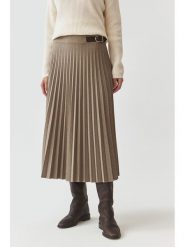TATUUM Spódnica "Antaliki" w kolorze beżowym rozmiar: 34. Brązowe spódnice damskie TATUUM, na co dzień, bez wzorów, ze skóry, midi. Za 210.32 zł.