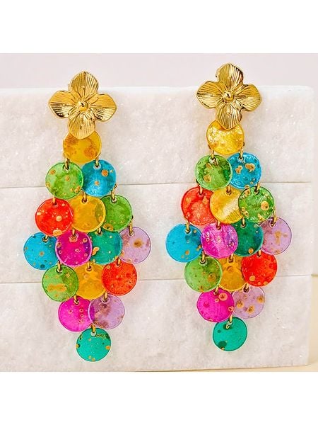 LA CHIQUITA Pozłacane kolczyki-wkrętki "Shell Curtain" z masą perłową rozmiar: onesize. Białe kolczyki damskie LA CHIQUITA, z perłą, pozłacane. Za 148.26 zł.