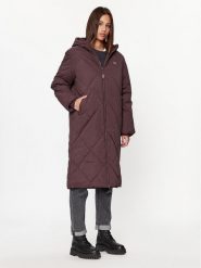 Wrangler Płaszcz zimowy 112342650 Bordowy Regular Fit. Czerwone kurtki damskie Wrangler, na zimę, l, bez wzorów, z syntetyku, bez kaptura. Za 449.00 zł.