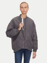 ONLY Kurtka bomber Mille 15322732 Szary Oversize. Szare kurtki damskie Only, m, bez wzorów, z syntetyku, bez kaptura. Za 229.99 zł.