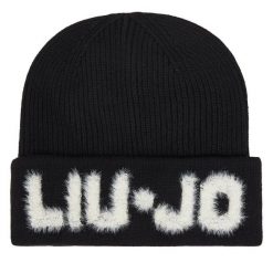 Czapka Liu Jo. Czarne czapki damskie Liu Jo, na zimę, bez wzorów. Za 219.99 zł.