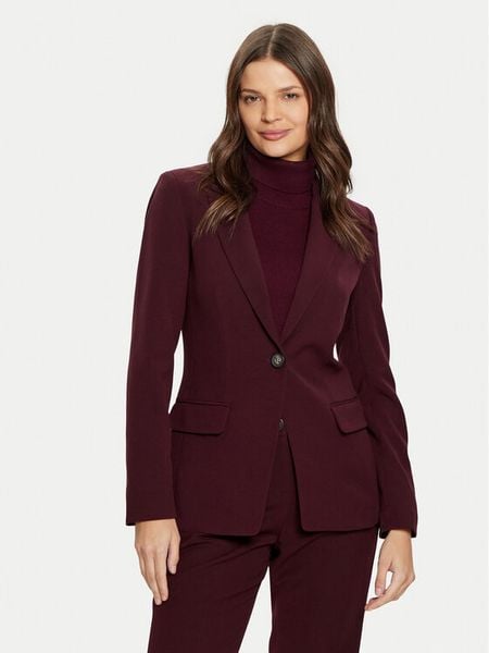 Tatuum Marynarka Lamiza T2422.022B Bordowy Regular Fit. Czerwone marynarki i żakiety damskie TATUUM, bez wzorów, z wiskozy. Za 309.99 zł.