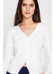 Le Jardin du Lin Kardigan w kolorze białym rozmiar: 40. Białe kardigany damskie Le jardin du lin, bez wzorów. Za 153.34 zł.