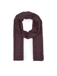 Calvin Klein Szal Emblem Aop Glossy Tonal Scarf LV04F8096G Bordowy. Czerwone szaliki damskie Calvin Klein, bez wzorów, z materiału. Za 269.99 zł.