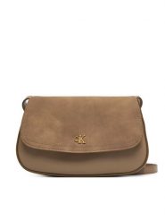 Calvin Klein Torebka Ck Brushed Flap Camera Bag LV04F3409G Beżowy. Brązowe listonoszki damskie Calvin Klein, bez wzorów, ze skóry, bez dodatków. Za 409.99 zł.