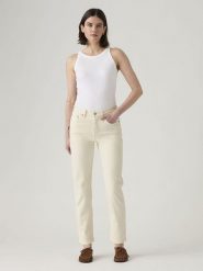 Levi's Dżinsy - Slim fit - w kolorze kremowym rozmiar: W25/L26. Brązowe jeansy damskie Levi's. Za 170.47 zł.