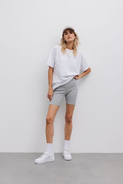 KOLARKI SUZANE JASNO SZARE M - Flawless. Szare szorty damskie Flawless, bez wzorów, z bawełny. Za 149.00 zł.