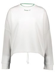 Reebok Bluza w kolorze białym rozmiar: S. Białe bluzy damskie Reebok, s, bez wzorów, bez kaptura. Za 98.95 zł.