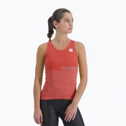 Koszulka rowerowa damska Sportful Giara Top. Brązowe koszulki damskie SPORTFUL, l, bez wzorów, bez kołnierzyka, bez ramiączek. Za 189.99 zł.