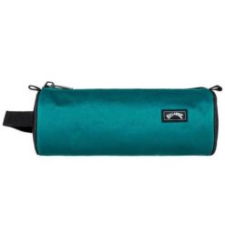 Piórnik Billabong Barrel Pencil Case. Zielone kosmetyczki damskie Billabong, bez wzorów, z poliesteru. W wyprzedaży za 20.00 zł.