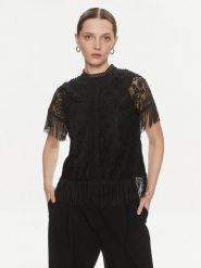 YAS Bluzka 26032322 Czarny Regular Fit. Czarne bluzki damskie YAS, xs, bez wzorów, z bawełny, bez kołnierzyka, bez ramiączek. W wyprzedaży za 98.99 zł.