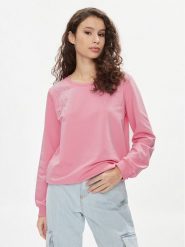 Liu Jo Bluza TA4225 FS090 Różowy Regular Fit. Czerwone bluzy damskie Liu Jo, s, bez wzorów, z bawełny, bez kaptura. Za 519.99 zł.