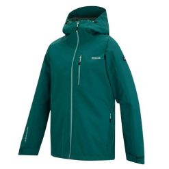 Kurtka turystyczna przeciwdeszczowa damska Birchdale wodoodporna. Niebieskie kurtki damskie Regatta, m, bez wzorów, z materiału, z kapturem. Za 239.99 zł.