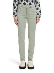 CARTOON Dżinsy - Slim fit - w kolorze khaki rozmiar: 38. Brązowe jeansy damskie Cartoon, z podwyższonym stanem. Za 136.13 zł.