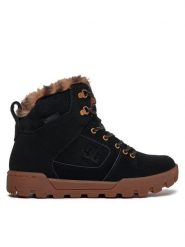 DC Shoes Trzewiki Manteca 4 ADJB100012 Czarny. Czarne botki damskie DC Shoes, ze skóry, bez obcasa, na płaskiej podeszwie, bez zapięcia. Za 439.99 zł.