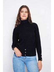 ASSUILI Golf w kolorze czarnym rozmiar: 40. Czarne golfy damskie Assuili, bez wzorów, bez ramiączek. Za 104.99 zł.