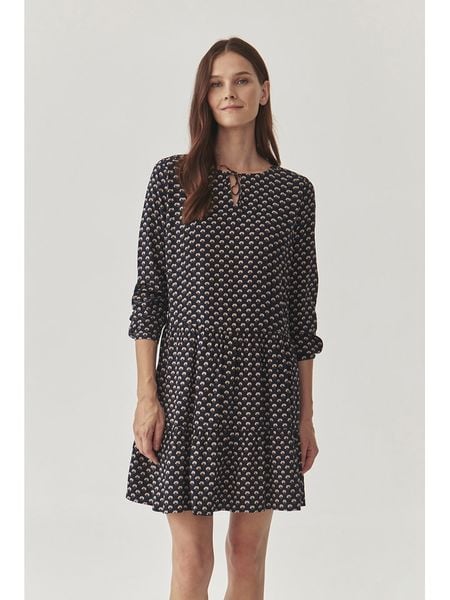 TATUUM Sukienka "Cynthia" w kolorze granatowym rozmiar: 36. Niebieskie sukienki damskie TATUUM, bez wzorów, z wiskozy, klasyczne, bez ramiączek. Za 144.24 zł.