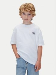 Calvin Klein Komplet t-shirtów LVCKTJI19B Biały Regular Fit. Białe t-shirty i koszulki chłopięce Calvin Klein, bez wzorów, z bawełny, bez kołnierzyka, bez ramiączek. Za 169.99 zł.