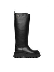 G-Star Raw Kozaki EO-BASI-8006 Czarny. Czarne kozaki damskie G-Star Raw, ze skóry, bez obcasa, bez zapięcia. Za 649.99 zł.