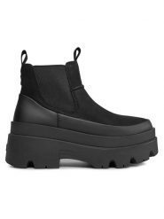 UGG Skórzane sztyblety "Brisbane" w kolorze czarnym rozmiar: 38. Czarne botki damskie Ugg. Za 592.99 zł.