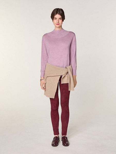 Rodier Wełniany sweter w kolorze jasnoróżowym rozmiar: XL. Różowe swetry klasyczne damskie Rodier, xl, z wełny, bez kołnierzyka. Za 260.99 zł.