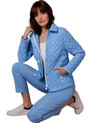 Creation L Kurtka pikowana w kolorze błękitnym rozmiar: 50. Niebieskie kurtki damskie creation L, l, bez wzorów, bez kaptura. Za 169.95 zł.