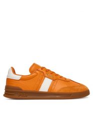 Polo Ralph Lauren Sneakersy Aera 804956688007 Pomarańczowy. Brązowe obuwie sportowe damskie Polo Ralph Lauren, ze skóry, bez zapięcia. Za 509.99 zł.