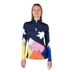 Bluza narciarska damska Rossignol Booster 1/2 Zip Top. Niebieskie bluzy damskie Rossignol, na zimę, m, bez wzorów, bez kaptura. W wyprzedaży za 709.00 zł.