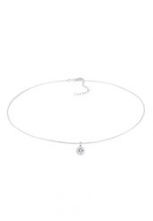 Elli Damski choker pasjans wenecki z kryształem ze srebra próby 925 Sterling Silver Naszyjniki 1 ct. Szare naszyjniki damskie Elli, srebrne. Za 177.64 zł.