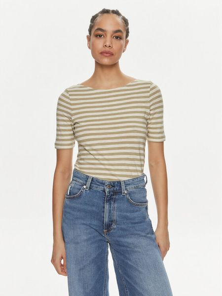 Marc O'Polo T-Shirt 402 2196 51333 Zielony Slim Fit. Zielone t-shirty damskie Marc O'Polo, l, bez wzorów, z bawełny, bez kołnierzyka. Za 149.99 zł.