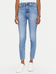 Calvin Klein Jeans Jeansy J20J225144 Niebieski Super Skinny Fit. Niebieskie rurki damskie Calvin Klein Jeans, bez wzorów, z bawełny. Za 219.99 zł.