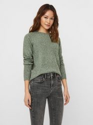 Vero Moda Sweter w kolorze khaki rozmiar: L. Brązowe swetry klasyczne damskie Vero Moda, l, bez kołnierzyka. Za 97.45 zł.