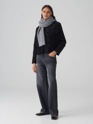 OPUS Szal w kolorze szarym - 168 x 30 cm rozmiar: onesize. Szare szaliki damskie Opus, bez wzorów, z materiału. Za 109.52 zł.