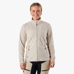 Bluza polarowa hiking damska Swedemount Lofoten Fleece wodoodporna. Brązowe bluzy damskie SWEDEMOUNT, na zimę, bez wzorów, z polaru, bez kaptura. W wyprzedaży za 185.00 zł.