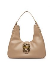 Just Cavalli Torebka Iconic Snakes 81RA4BA4 ZSA89 Beżowy ciemny. Brązowe torebki klasyczne damskie Just Cavalli, ze skóry, bez dodatków. Za 794.99 zł.