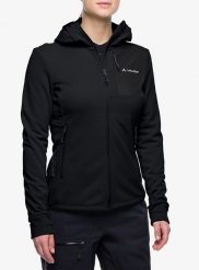 Bluza polarowa damska Vaude Monviso Fleece Jacket III. Czarne bluzy damskie Vaude, s, bez wzorów, z materiału, bez kaptura. Za 379.49 zł.